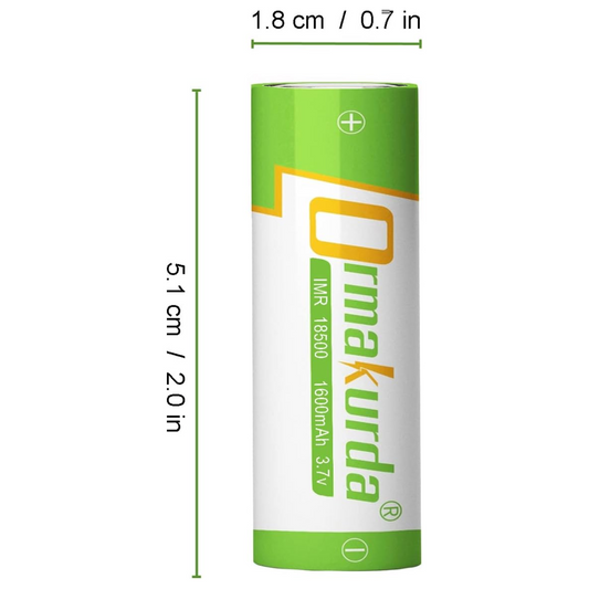 Ormakurda :: 18500 Battery (Flat Top)